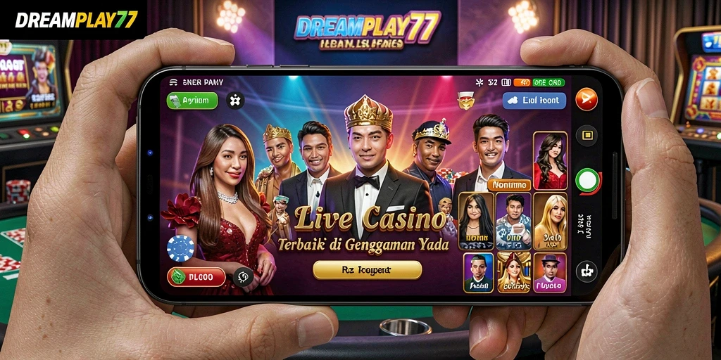 Tangkapan layar gameplay Live Casino yang mendebarkan dan interaktif.
