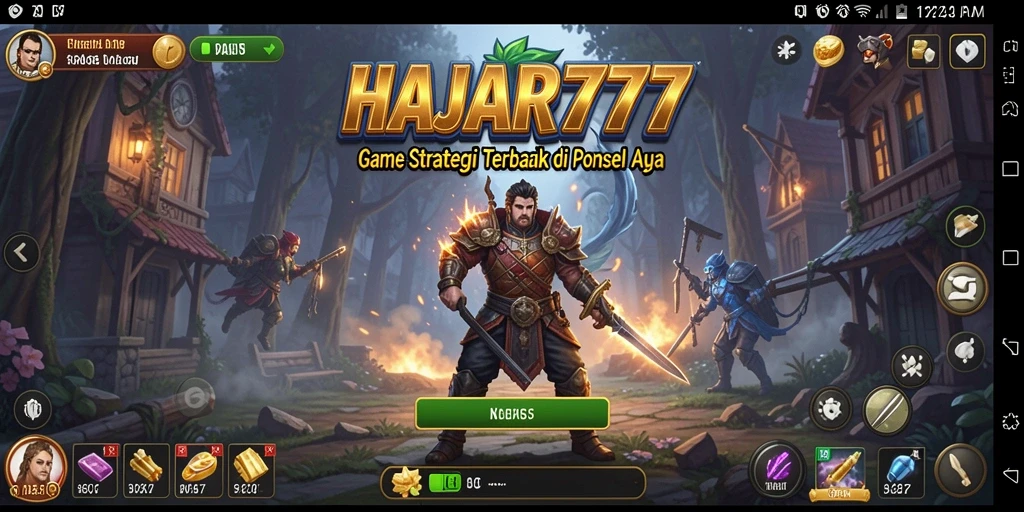 Tampilan gameplay seru di HAJAR777 dengan strategi yang mendalam.