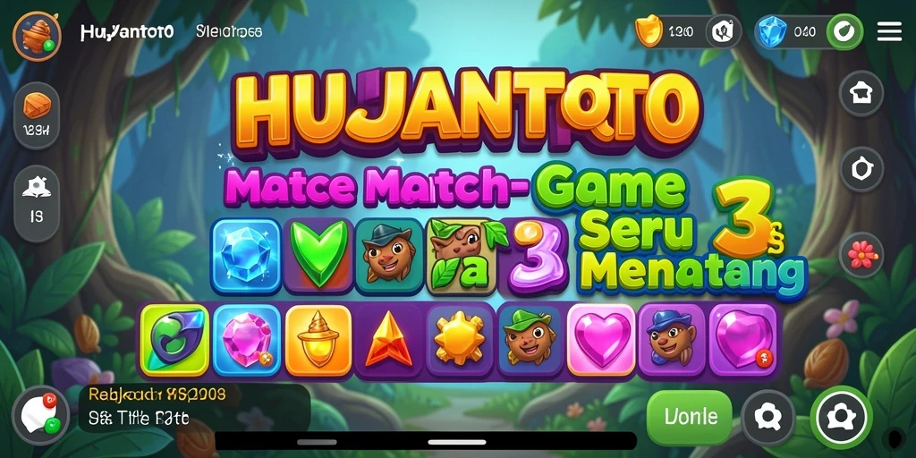 Tampilan gameplay HUJANTOTO yang penuh warna dan menarik.