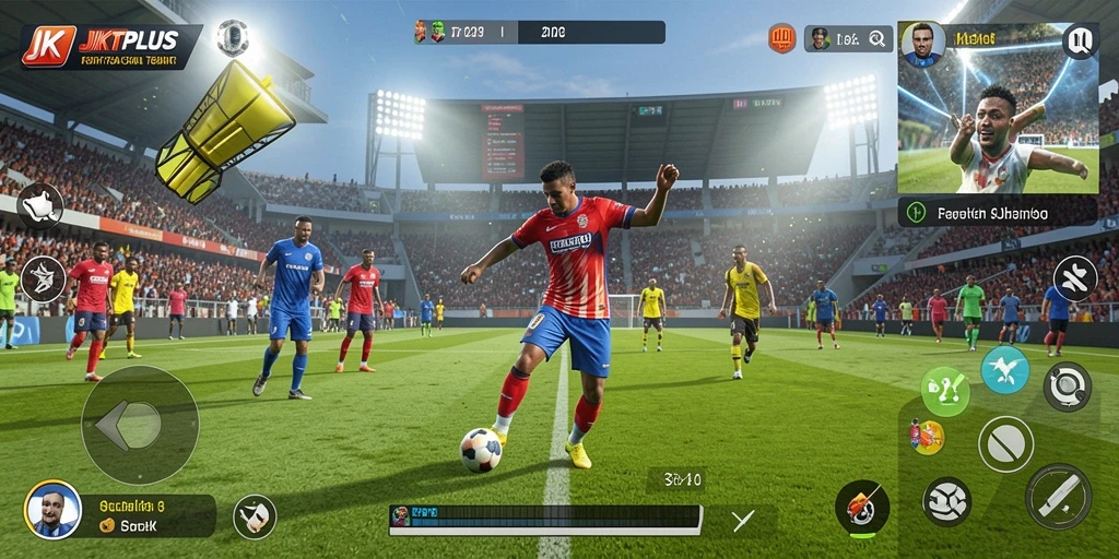 Tampilan gameplay JKTPLUS yang menarik dengan berbagai olahraga.