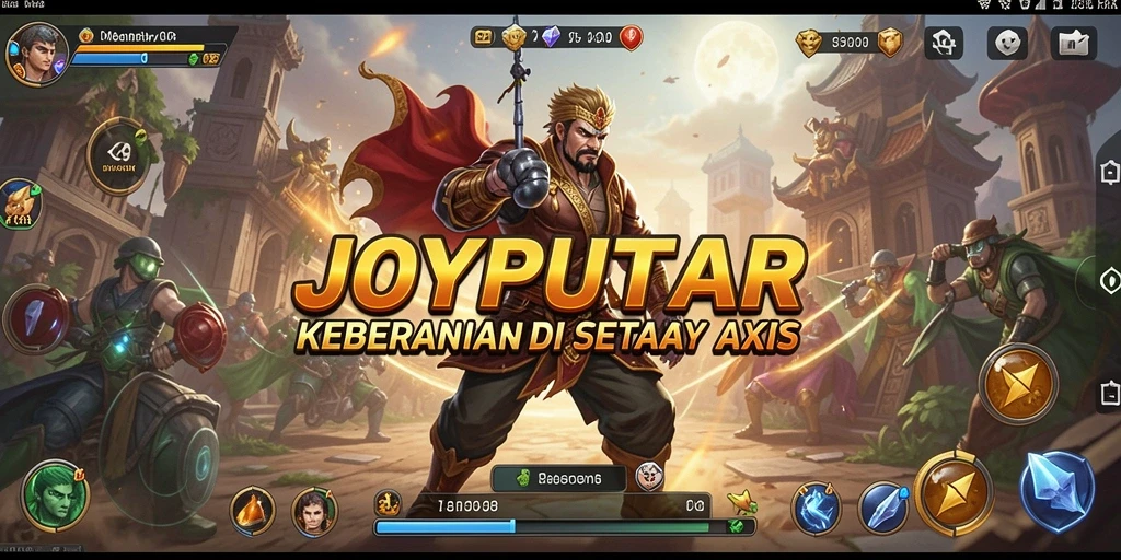 Tangkapan layar gameplay JOYPUTAR yang intens dan penuh aksi.