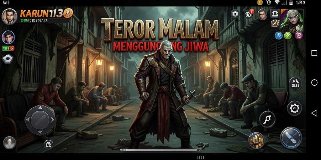 Tampilan mendebarkan dari gameplay horor di KARUN138