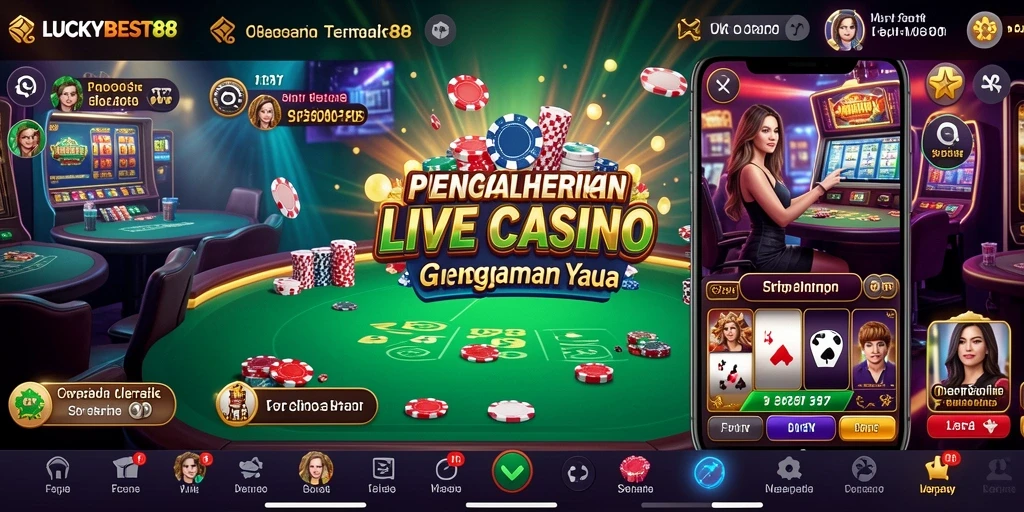 Tampilan menarik dari gameplay LUCKYBEST88 di Live Casino.