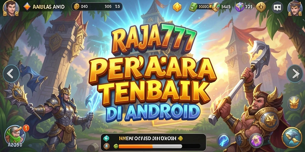 Tangkapan layar gameplay RAJA777 menampilkan aksi menara pertahanan yang mendebarkan.