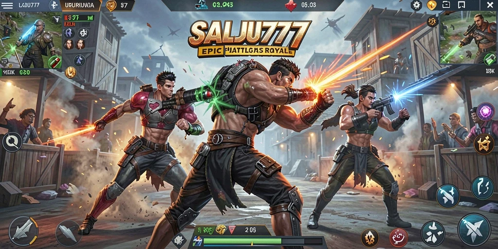 Tampilan gameplay SALJU777 yang mendebarkan dan intens.