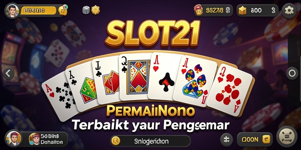 Screenshot menunjukkan gameplay seru dari permainan Domino SLOT21.